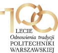 Logo 100 lat odnowienia tradycji Politechniki Warszawskiej